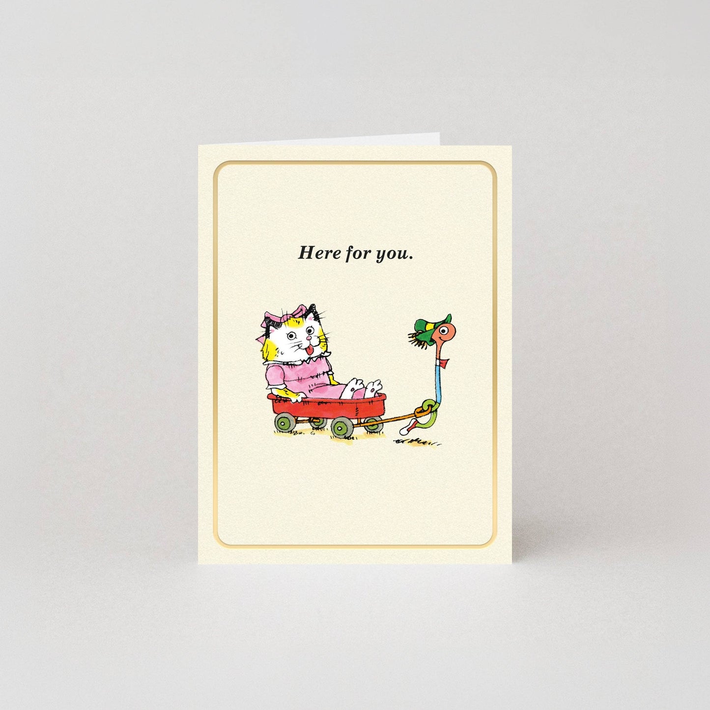 Here For You Richard Scarry Mini Card