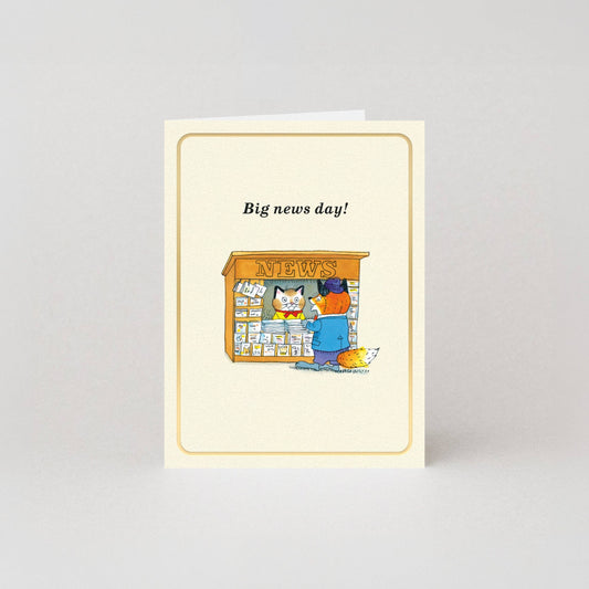 Big News Day Richard Scarry Mini Card
