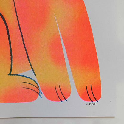 Doggo A3 Risograph Print