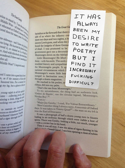 Write Poetry - Shrigley Magnetic Bookmark