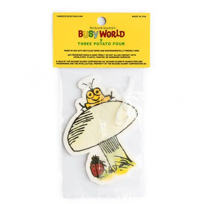Richard Scarry Goldbug Mushroom Air Freshener