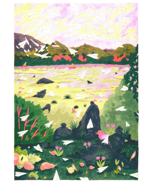 Paper Jam - Camille Gobourg A3 Print