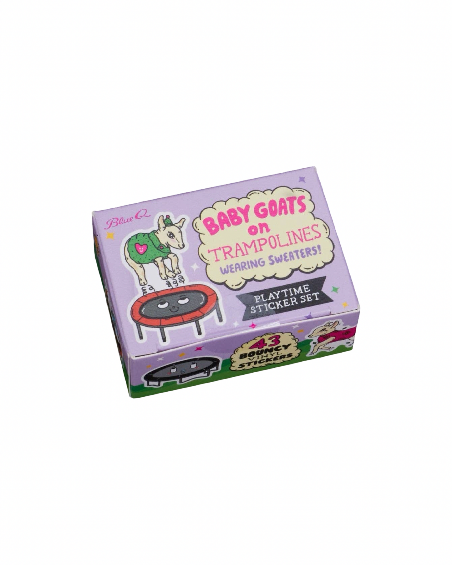Baby Goats On Trampolines Sticker Box