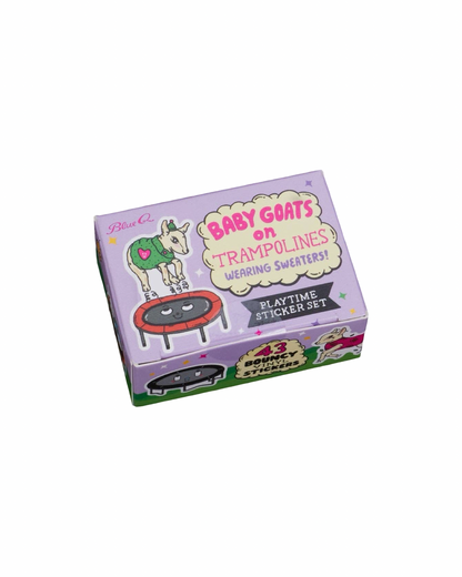 Baby Goats On Trampolines Sticker Box