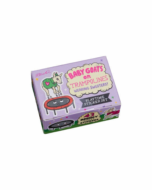 Baby Goats On Trampolines Sticker Box