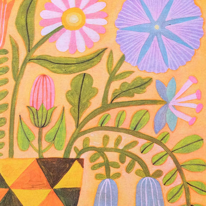 Folk Landscape 2 A3 Risograph Print