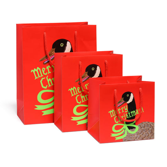 Christmas Goose Gift Bag