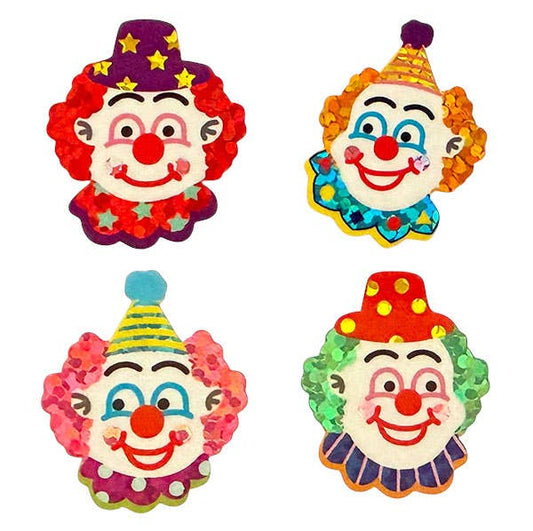 Sparkle Clown Sticker Sheet