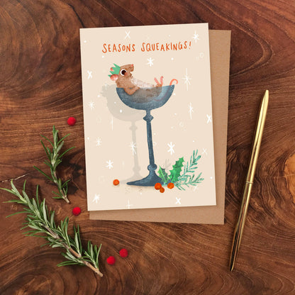 Christmas Mice - Box of 8 Assorted Cards