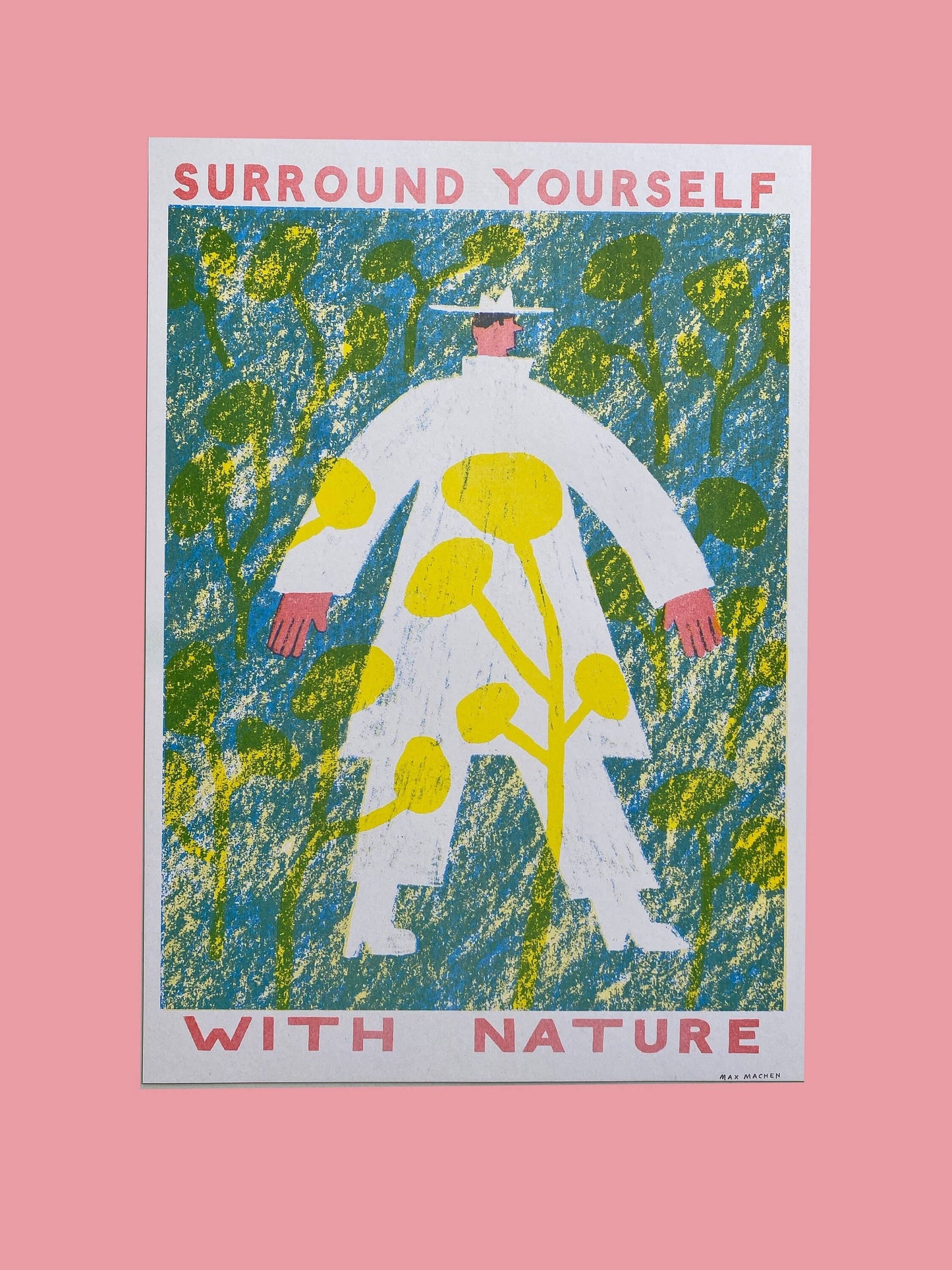 Surround Yourself With Nature A3 Riso Print