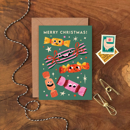Funny Faces - Box of 8 Christmas Cards