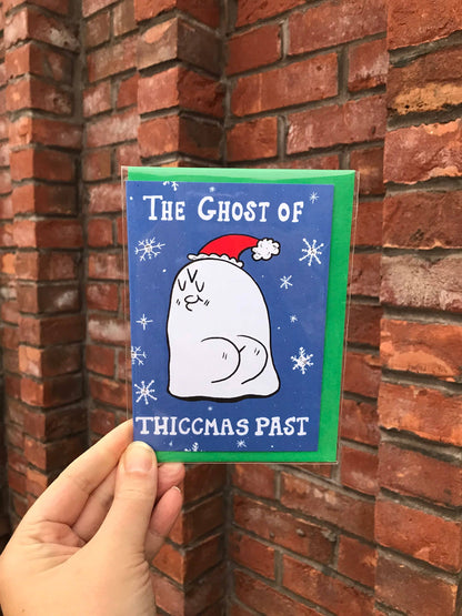 Ghost of ThiccMas Past Christmas Card