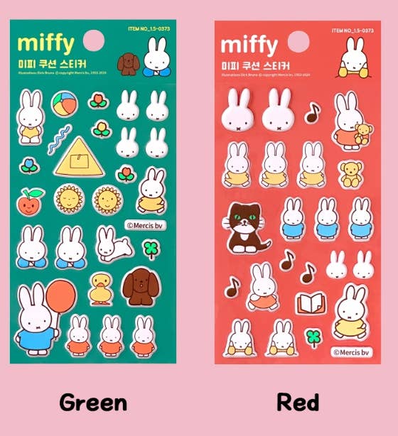 Miffy Cushion Sticker Pack!