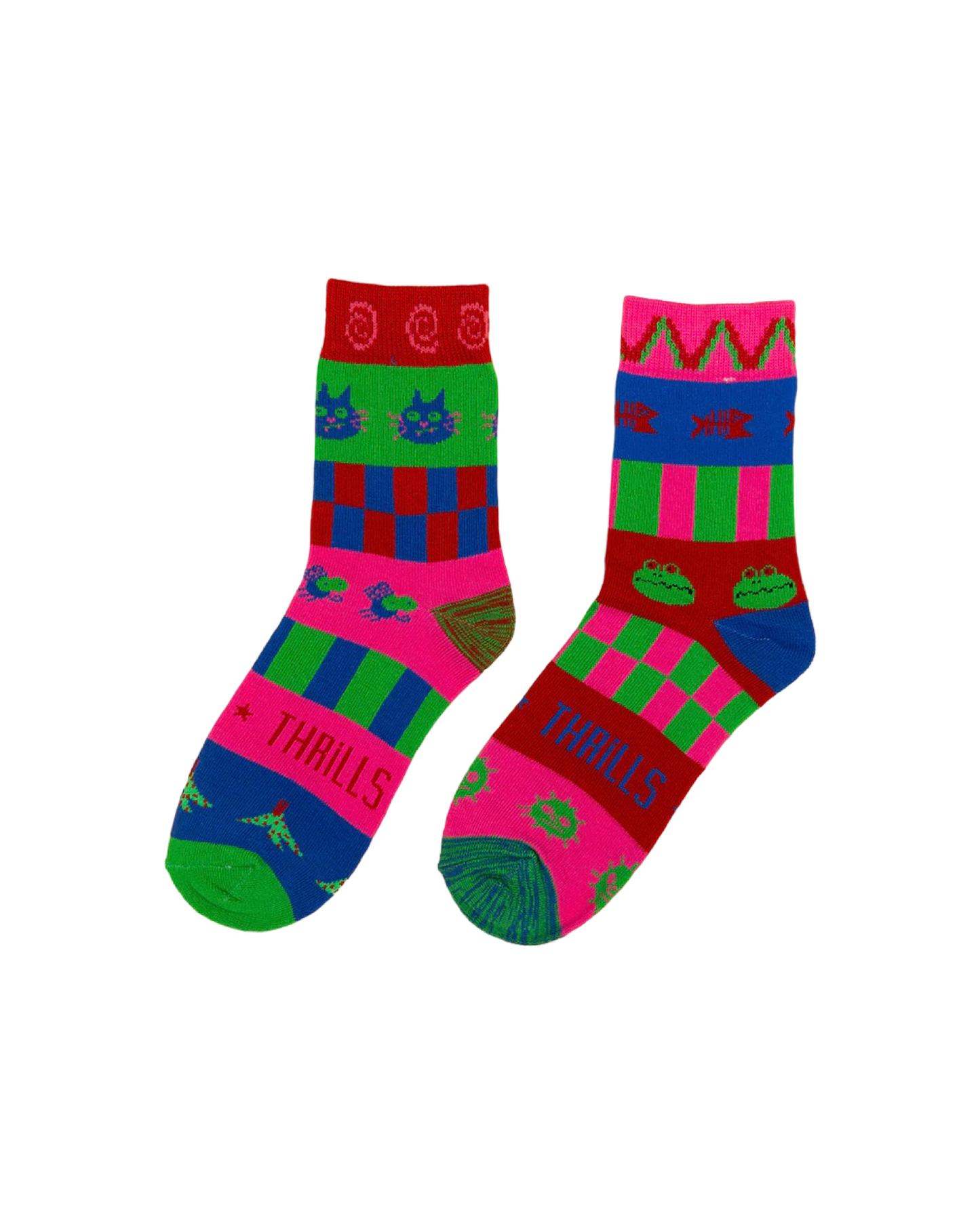 Wacky crew socks