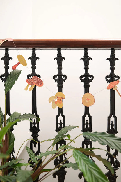 Mushrooms Sewn Garland