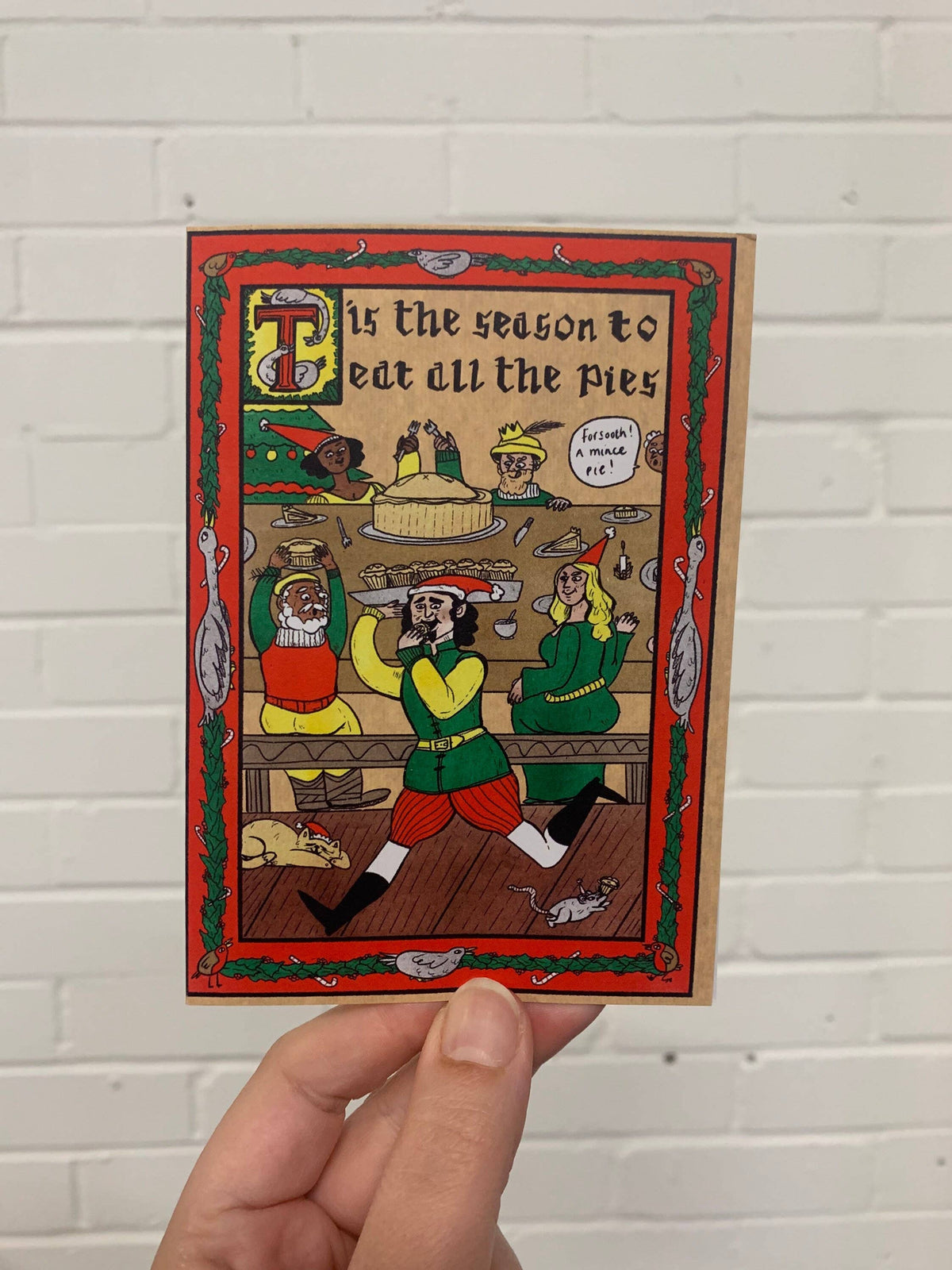 Season To Eat Pies Christmas Card