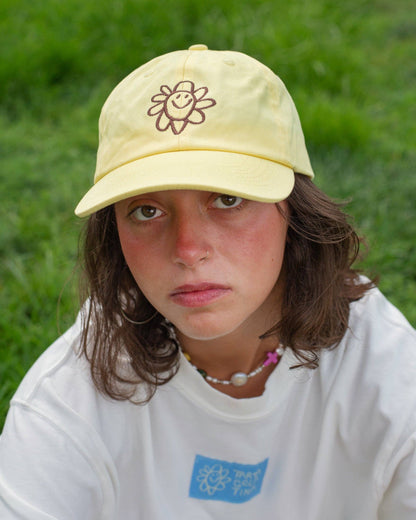 Silly Flower Cap: Butter Yellow
