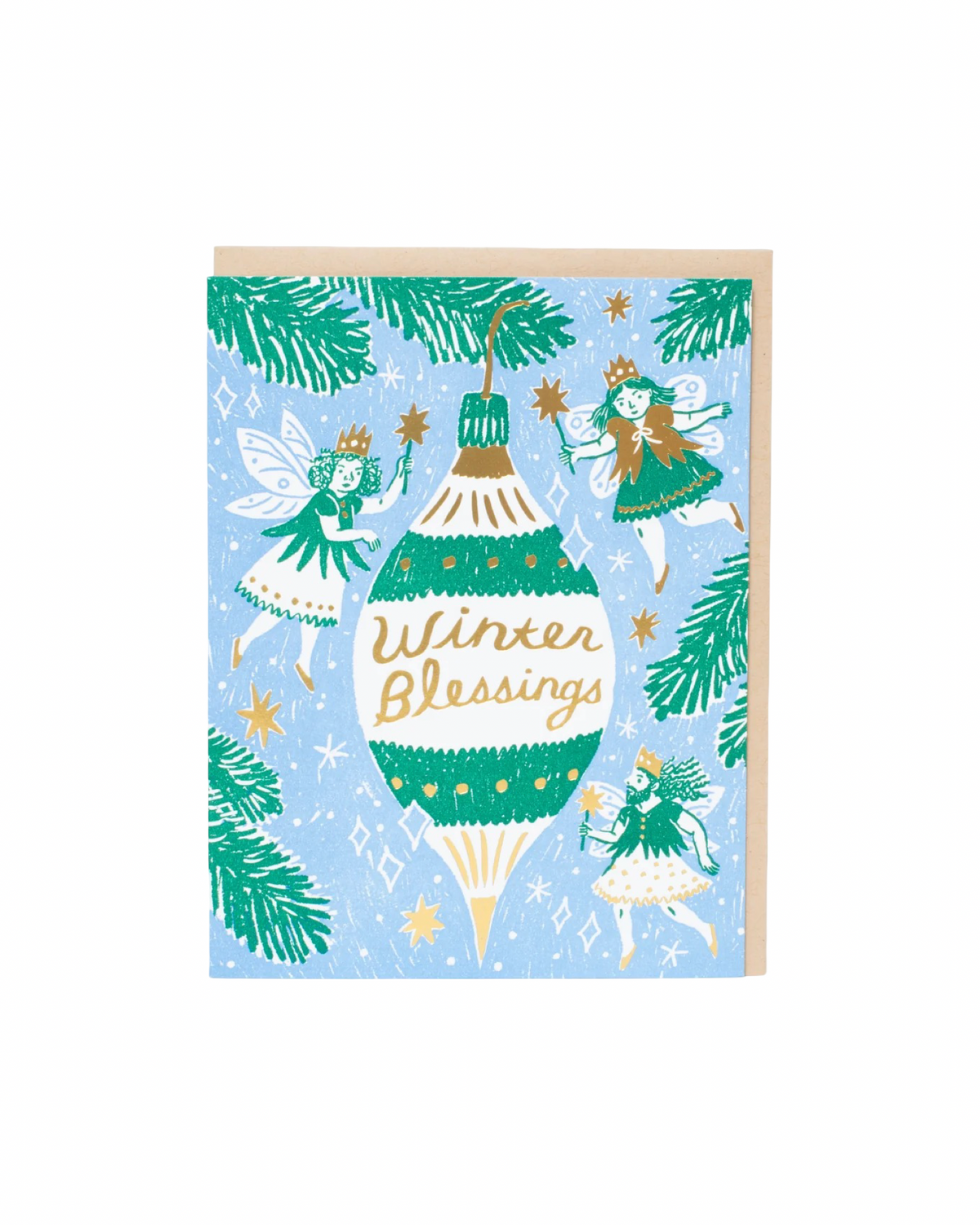 Winter Blessings Christmas Card