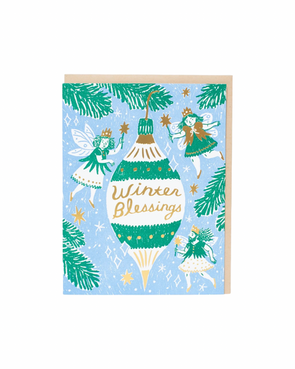 Winter Blessings Christmas Card