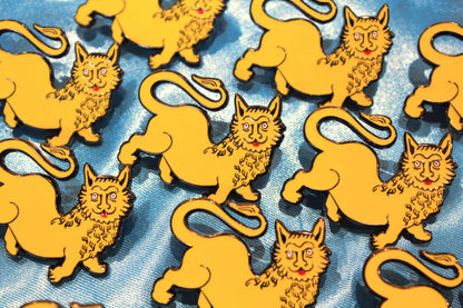 Dumb Medieval Lion Enamel Pin