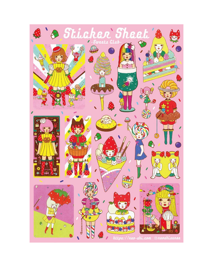 Sweets Club Sticker Sheet