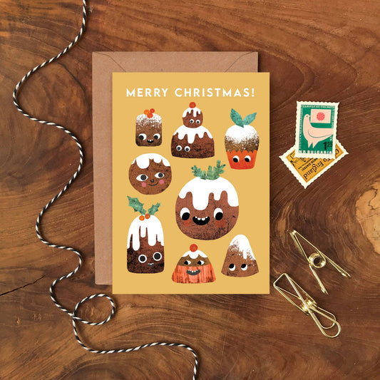 Christmas Funny Faces - Box of 8 Assorted Cards