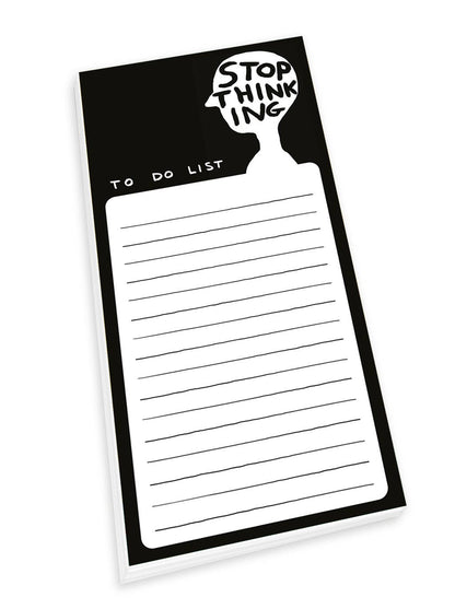 David Shrigley Stop Thinking Planner