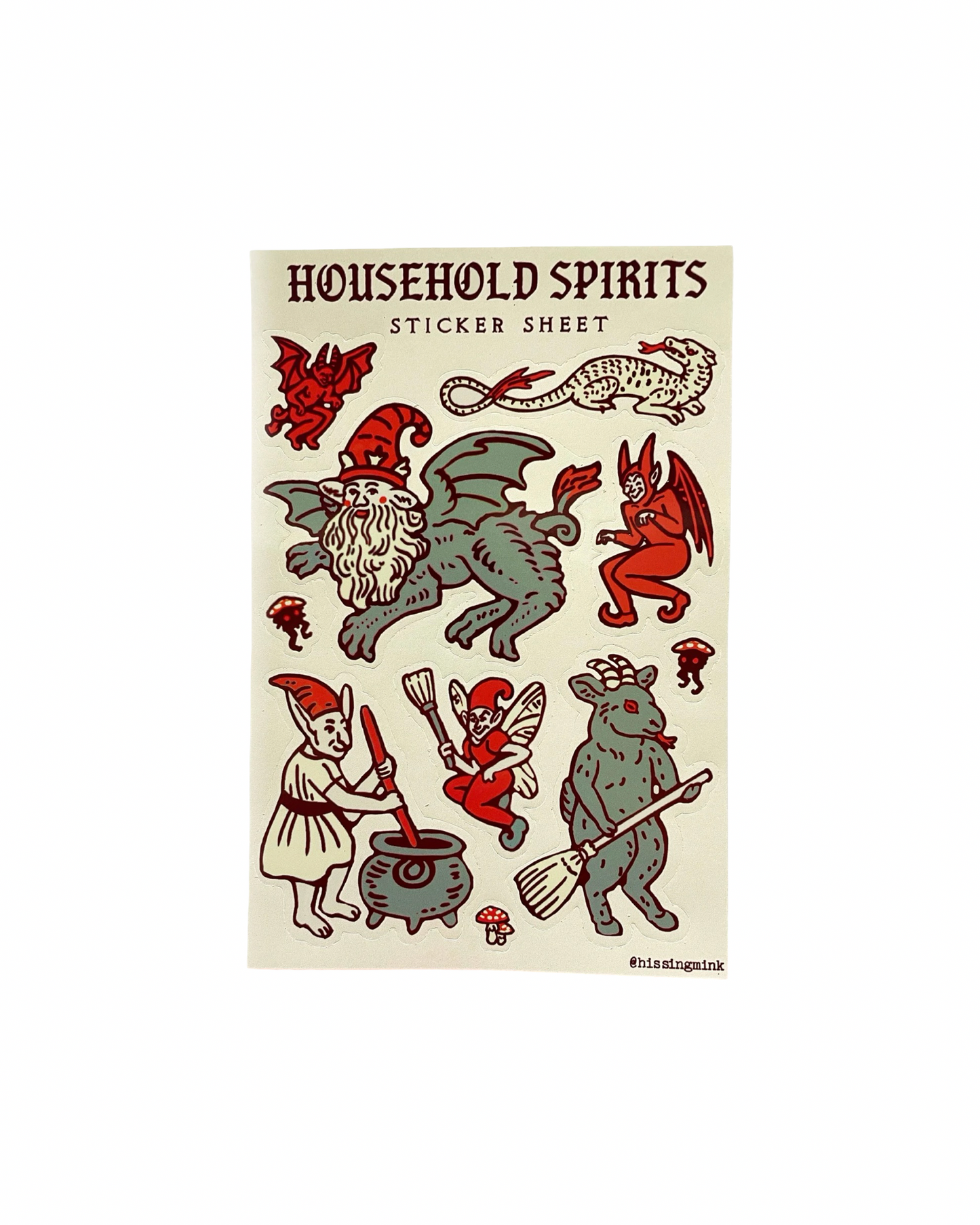 Household Spirits Sticker Sheet