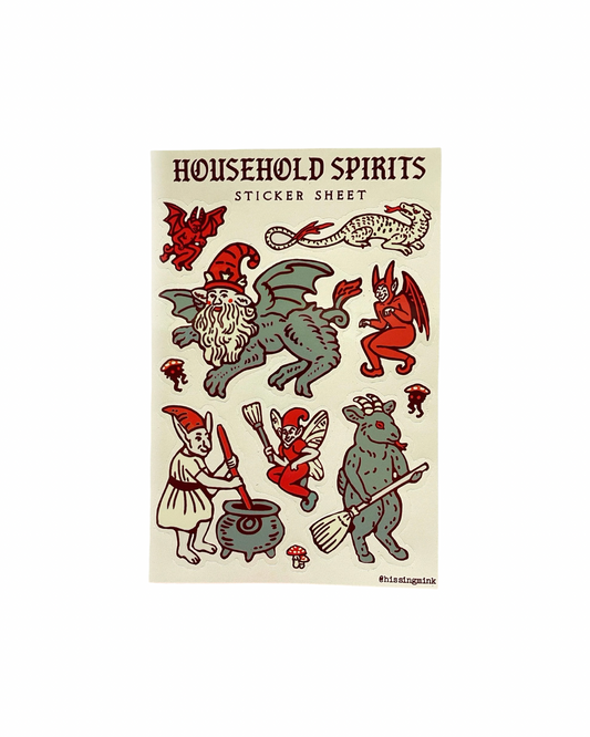 Household Spirits Sticker Sheet