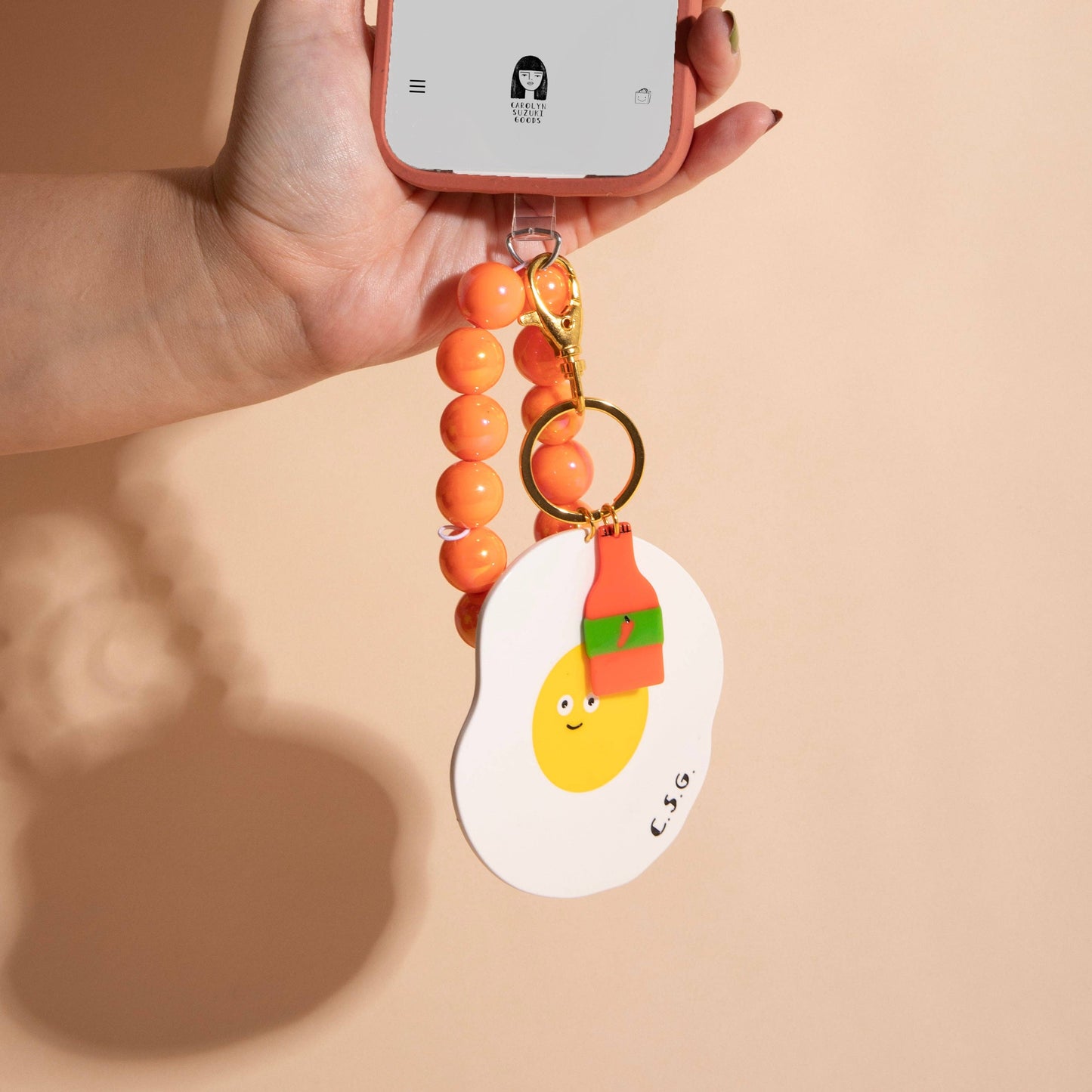 Spicy Egg Keychain