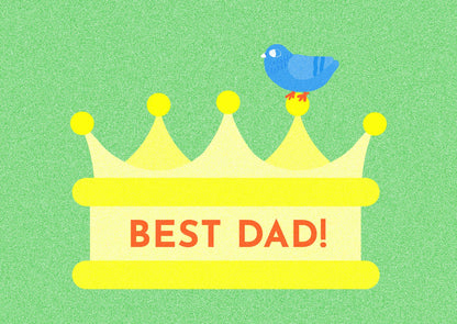 Best Dad Crown Father's Day  Card