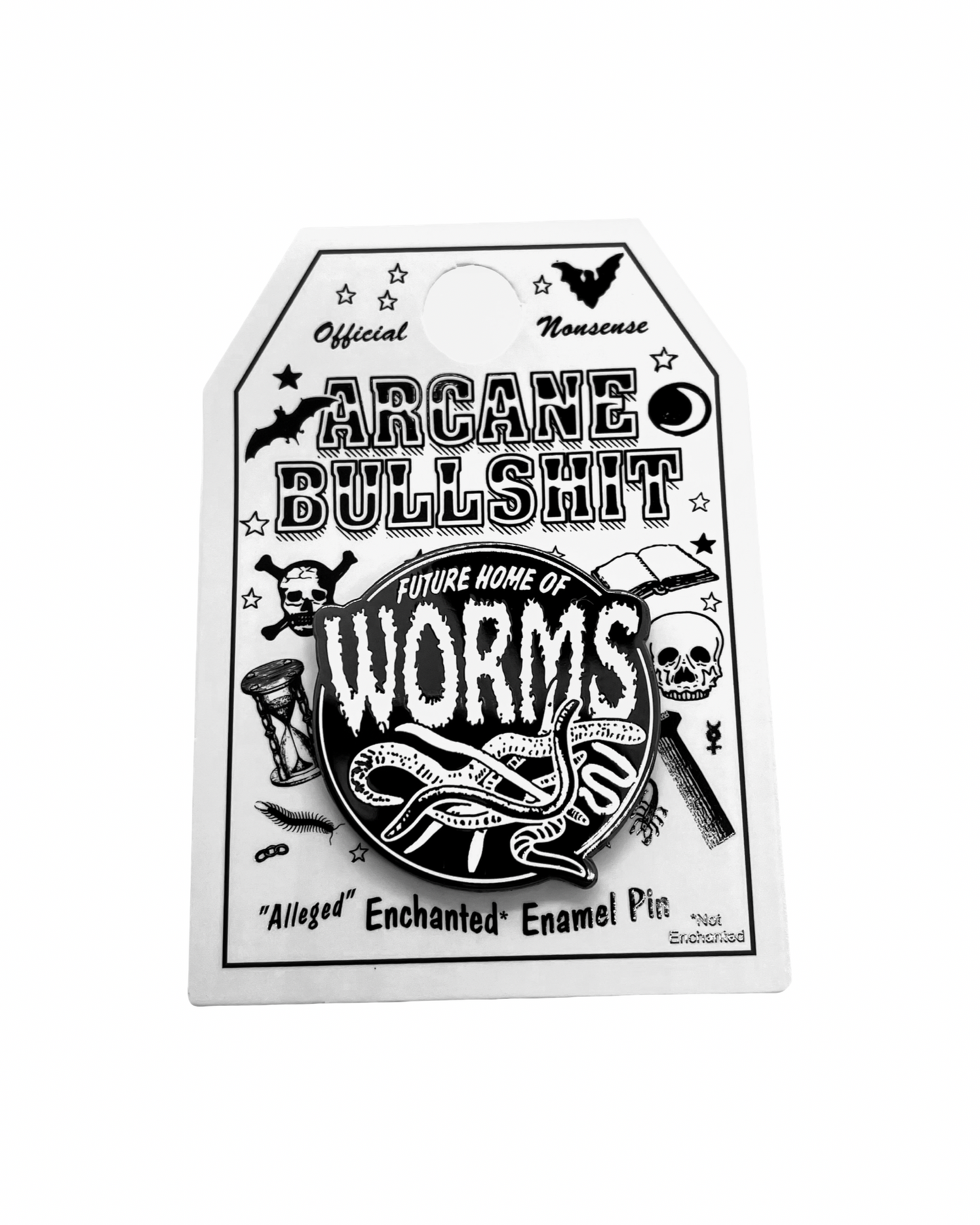 Future Home of Worms Enamel Pin