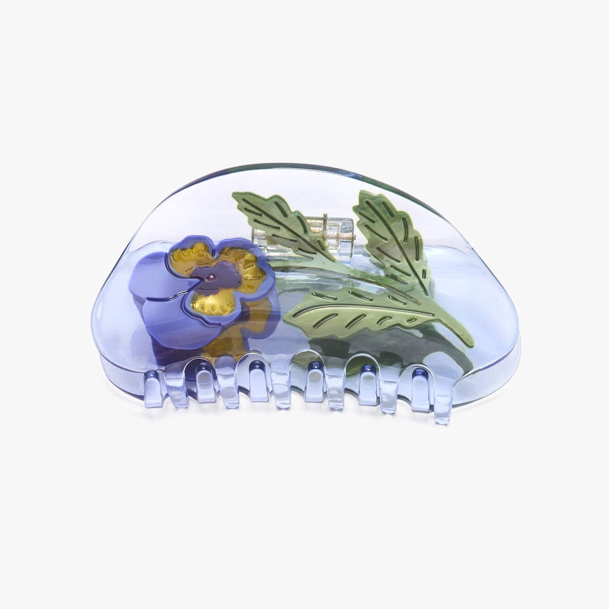 Violet Pansy Hair Claw