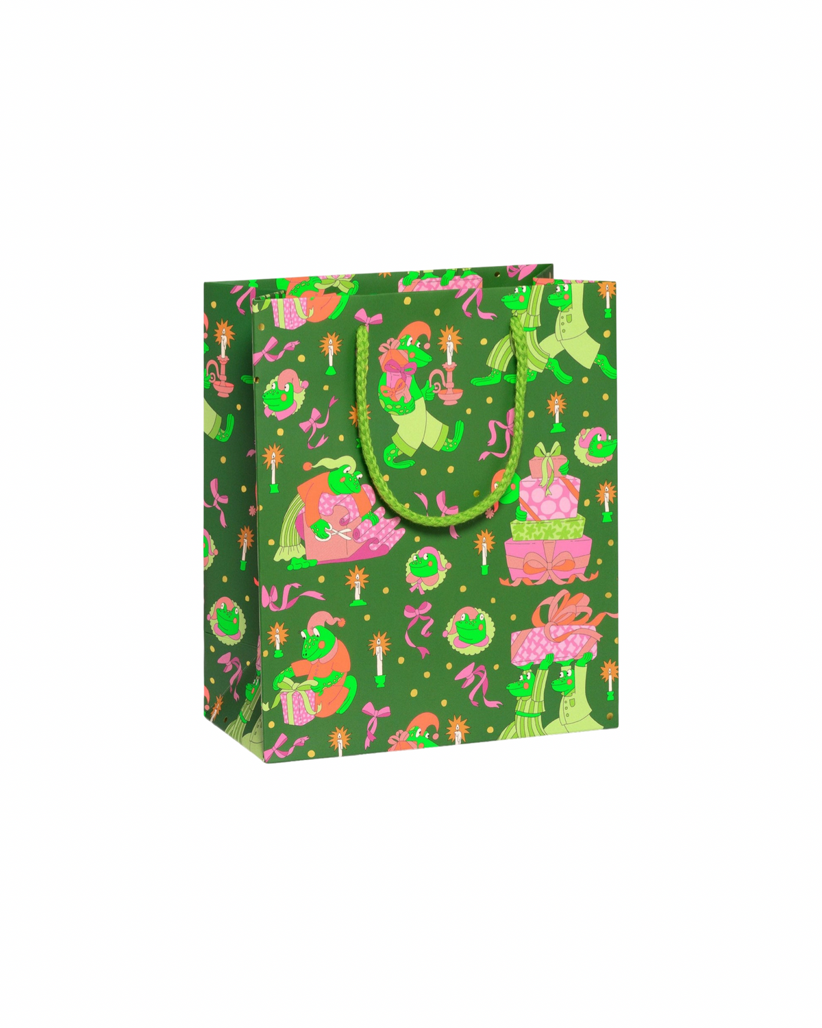 Frog Christmas Gift Bag : Medium