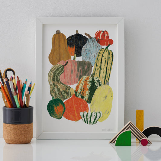 Pumpkin Squash A3 Print