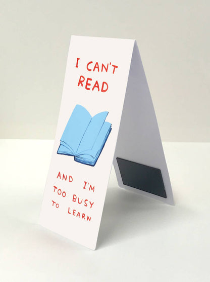 I Can't Read - Shrigley Magnetic Bookmark