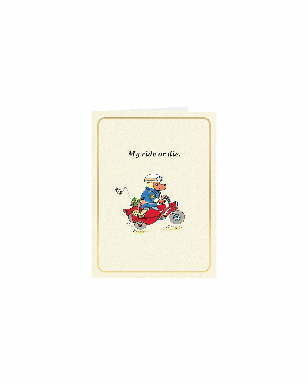 Ride Or Die Richard Scarry Mini Card