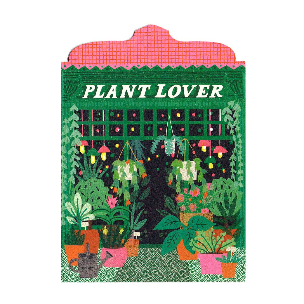 Plant Lover Shop Die Cut Card