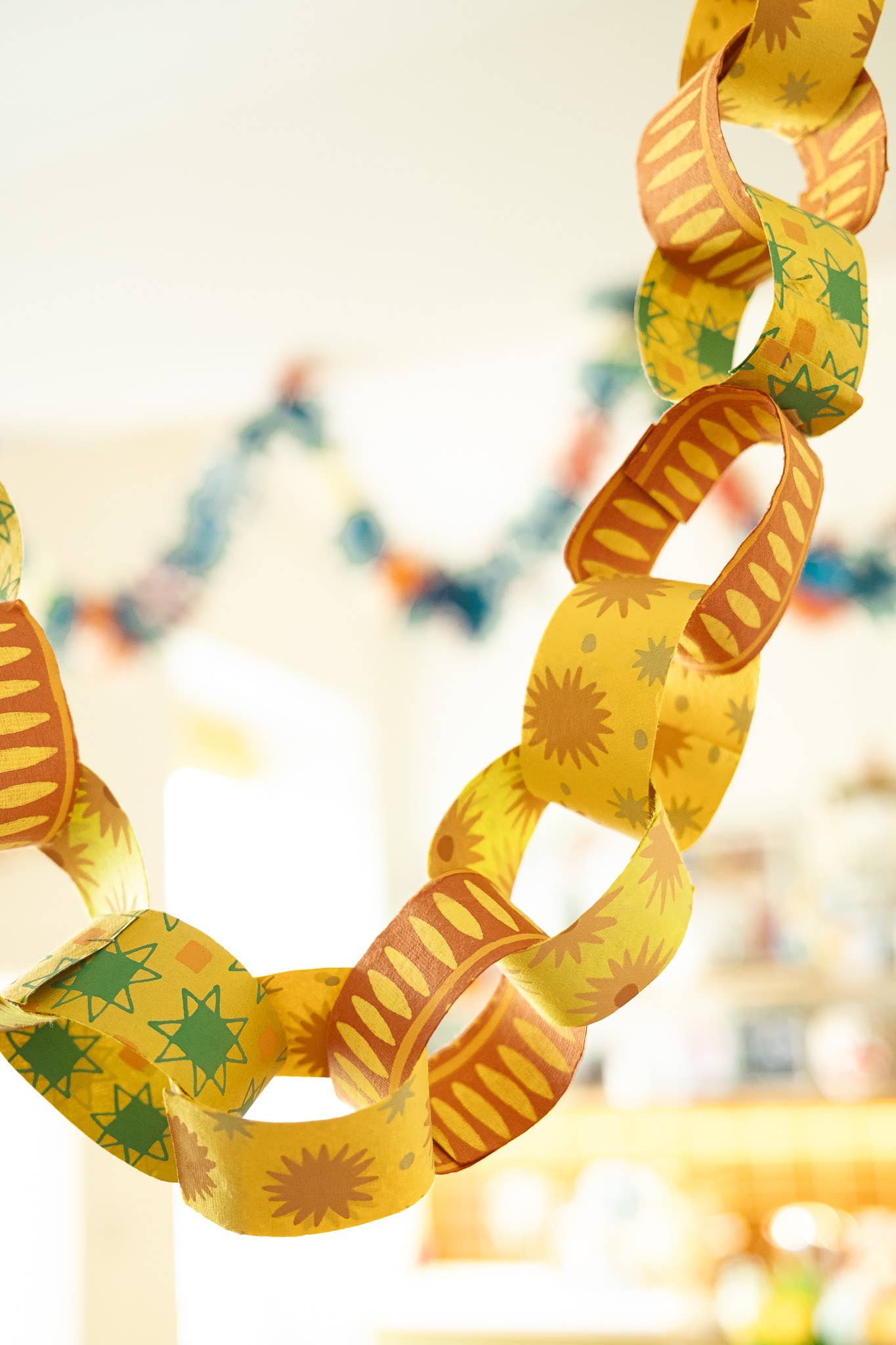 Yellow & Green Paper Chain Kit