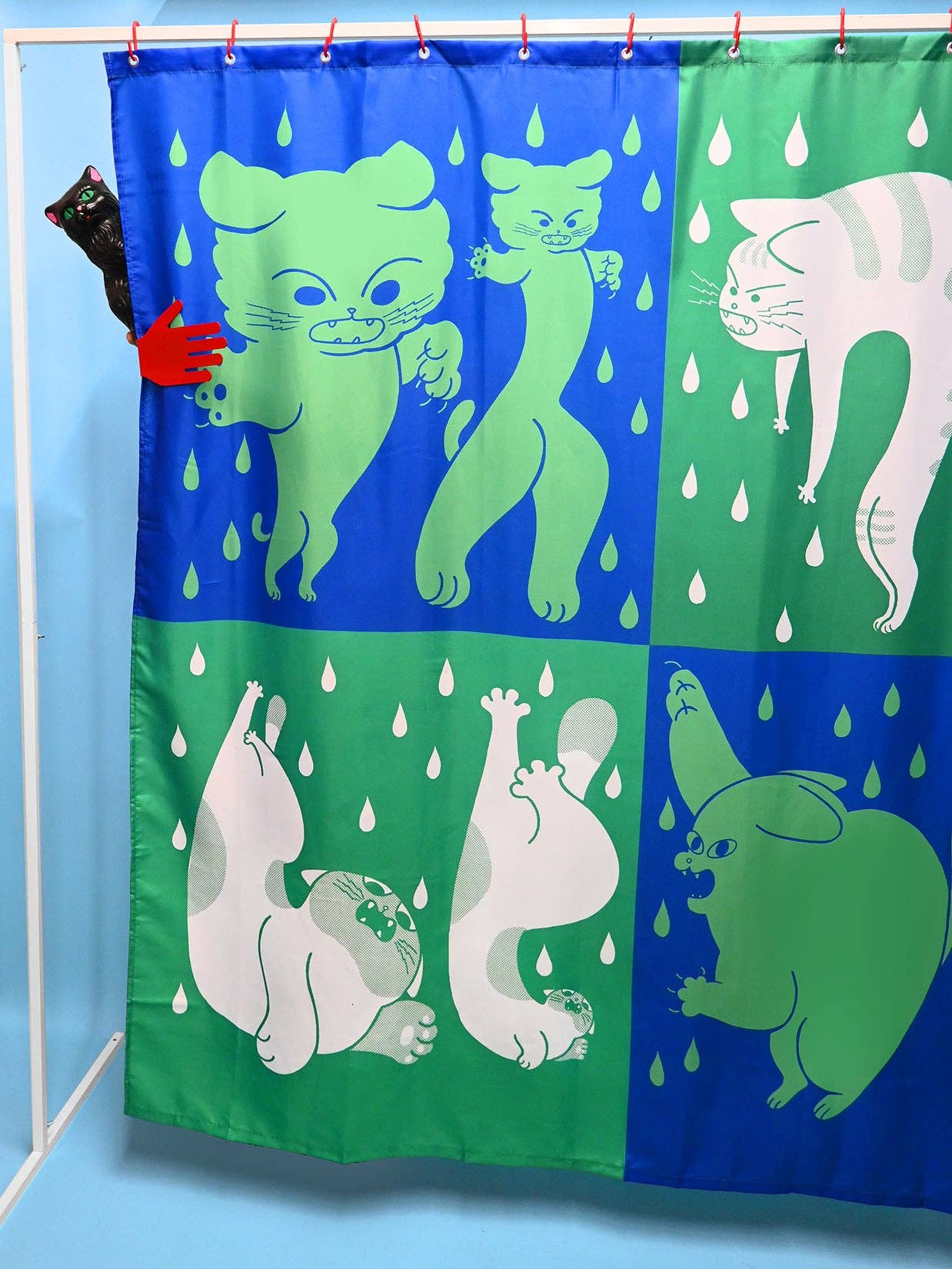 "DRY CATS" Shower curtain