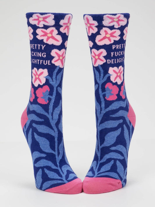 Pretty Fucking Delightful Women's Crew Socks