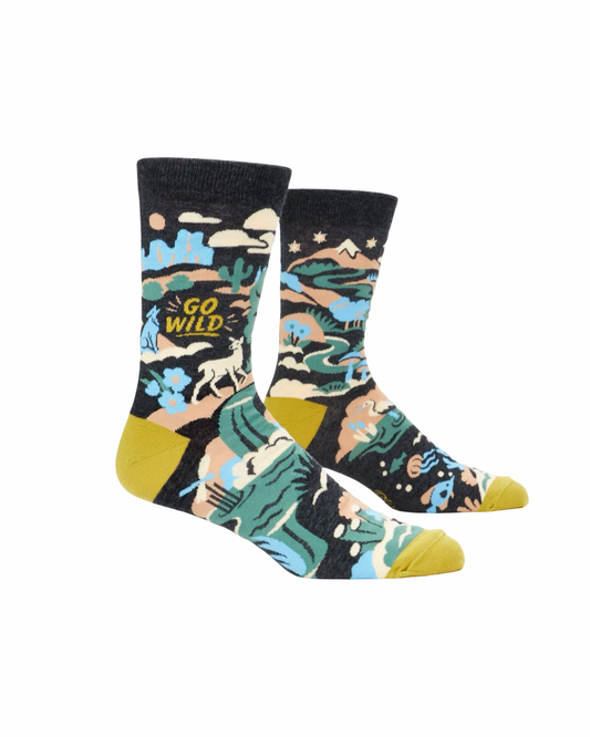 Go Wild Men's Crew Socks