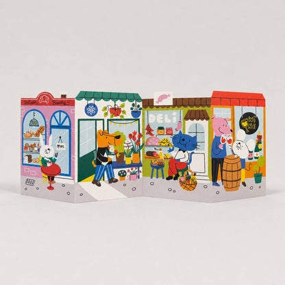 Independent Street Big Concertina Card by Isa Pirracas