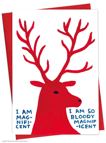Magnificent Deer Christmas Card