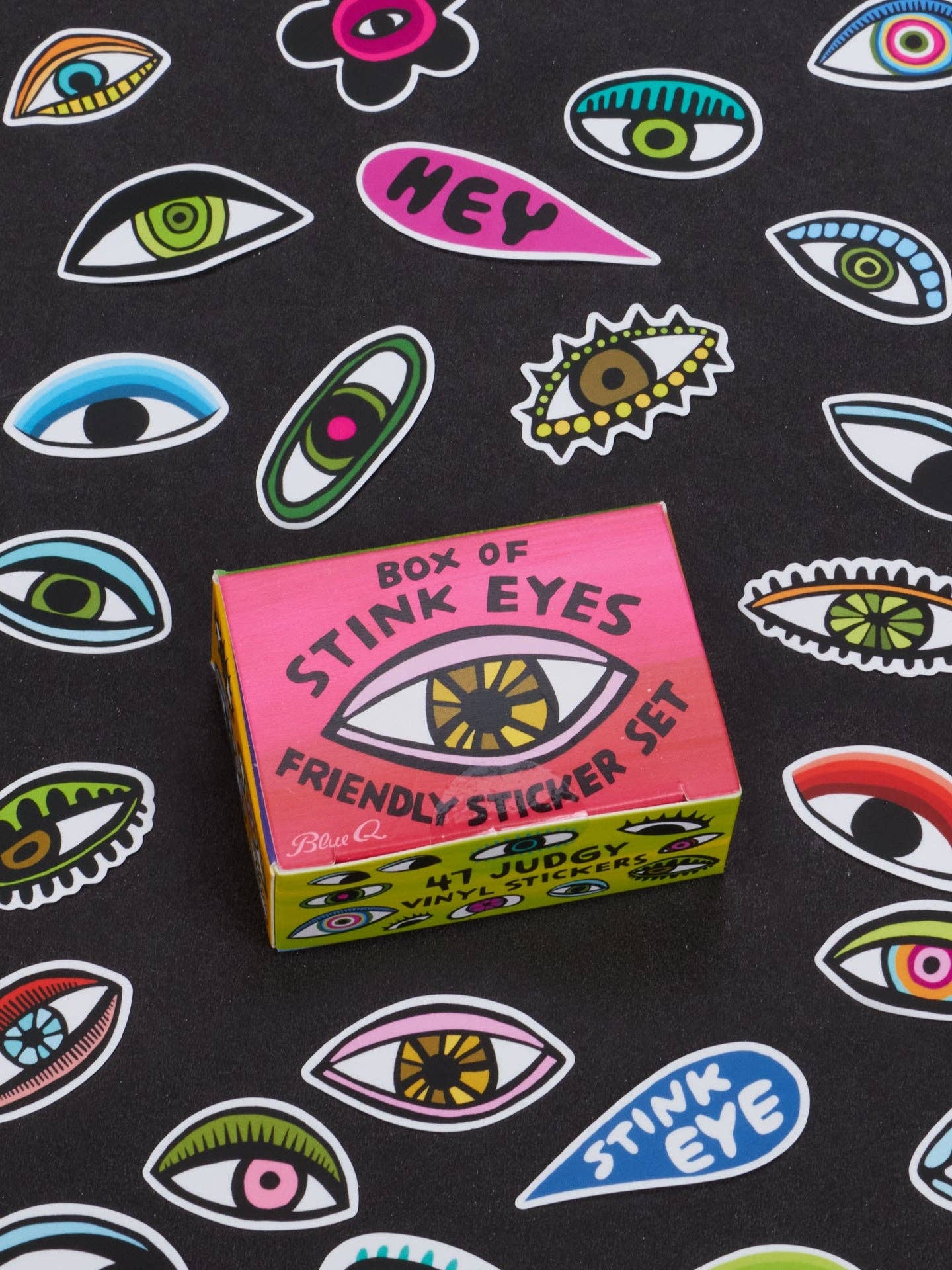 Box Of Stink Eyes Sticker Box