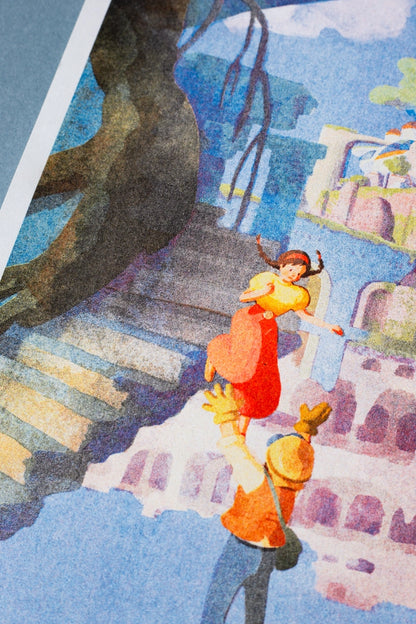 Castle in The Sky - Hifumiyo A3 Print