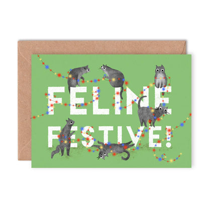 Christmas Cats - Box of 8 Assorted Cards
