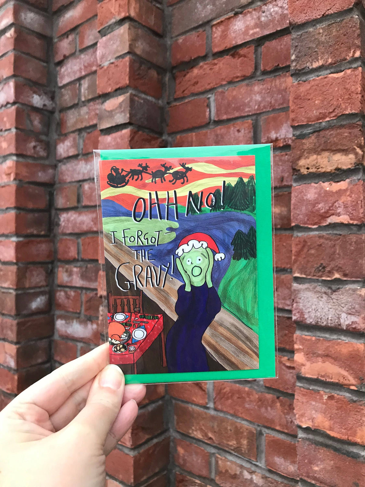 The Scream Christmas Card