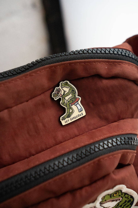 Hey Gorgeous Pin | Enamel Lapel Pin