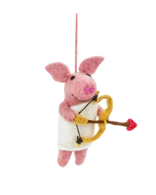 Cupigs Arrow - Valentines Felted Decoration